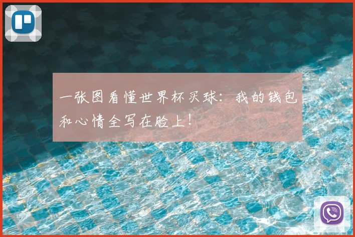 一张图看懂世界杯买球:我的钱包和心情全写在脸上!