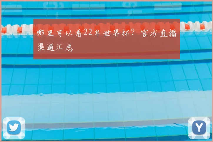 哪里可以看22年世界杯?官方直播渠道汇总